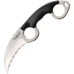 Cold Steel 39FKS Double Agent I Fixed Blade Knife With Grivory Grip Onlays And Double Ring Handle