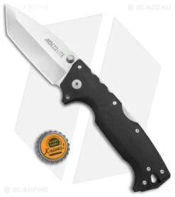 Cold Steel AD-10 Lite Tanto Tri-Ad Lock Knife Black GFN (3.5" Satin) -Knives World Shop Cold STeel AD 10 Lite Tanto Tri Ad Lock Black GFN Satin BHQ 139981 jr bottlecap
