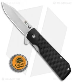 Cold Steel 1911 Liner Lock Flipper Knife Black Griv Ex (3" Satin) 20NPJAA -Knives World Shop Cold Steel 1611 LL Flipper Black Griv Ex Satin 20NPJAA BHQ 105904 jr bottlecap