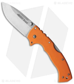 Cold Steel 4-Max Scout Tri-Ad Lock Knife Orange Griv-Ex (4" Stonewash)