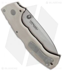 Cold Steel 4-Max Tri-Ad Lock Knife Desert Tan G-10 (4" Stonewash) 62RM -Knives World Shop Cold Steel 4 Max desert tan G10 sw BHQ 72826 er side