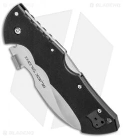 Cold Steel 4" Black Talon II Lock Back Knife (Satin Full Serr CPM-S35VN) 22BS -Knives World Shop Cold Steel 4in Black Talon II LB Satin Full Serr 22BS BHQ 30903 jr spine