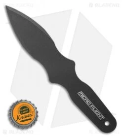 Cold Steel 8" Micro Flight Fixed Blade Throwing Knife (4" Black) -Knives World Shop Cold Steel 8 Micro Flight Fixed Blade Throwing Knife 4 Black BHQ 121241 LS Bottlecap