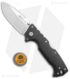 Cold Steel AD-10 Lite Drop Point Tri-Ad Lock Knife Black GFN (3.5" Satin) -Knives World Shop Cold Steel AD 10 Lite DP Tri Ad Lock Black GFN Satin BHQ 139980 jr bottlecap