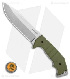 Cold Steel AK-47 Field Fixed Blade Knife (5.5" Stonewash) 14AKVG -Knives World Shop Cold Steel AK 47 Field Fixed Blade Knife 5.5 Black 14AKVG BHQ 30910 LS Bottlecap