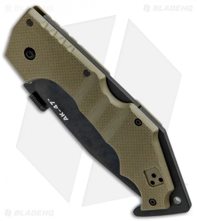 Cold Steel AK-47 Lockback Knife OD Green G-10 (3.5" Black) 58MVG 4 Cold Steel AK-47 Lockback Knife OD Green G-10 (3.5" Black) 58MVG - Image 2