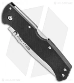 Cold Steel Air Lite Lockback Knife Black G-10 (3.5" Satin AUS-10A) -Knives World Shop Cold Steel Air Lite DP LB Black G 10 Satin 26WD BHQ 105934 jr spine