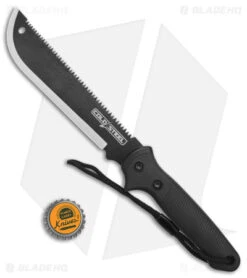 Cold Steel Axis Machete Fixed Blade Knife (11" Black) -Knives World Shop Cold Steel Axis Machete Fixed Blade Black BHQ 140042 jr bottlecap