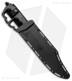 Cold Steel Chaos Bowie Trench Knife (10.5" Black) 80NTB -Knives World Shop Cold Steel Chaos Bowie Trench Knife Black 80NTB BHQ 93384 jr sheath