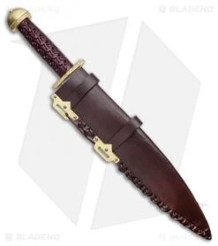 Cold Steel Chieftan's Sax Fixed Blade Knife Sal Wood (13.875 Satin) 88HUK -Knives World Shop Cold Steel Chieftans Sax Fixed Blade Knife Sal Wood 13.875 Satin 88HUK BHQ 105910 LS Sheath