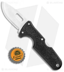Cold Steel Click-N-Cut Exchangeable Blade Knife Black ABS (2.5" Stonewash) -Knives World Shop Cold Steel Click N Cut Exchangeable Black BDS Satin 40A BHQ 106751 jr bottlecap