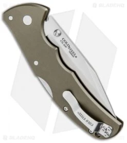 Cold Steel Code-4 Clip Point Lockback Knife (3.5" Satin) 58TPCC -Knives World Shop Cold Steel Code 4 CP LB Satin CS58TPCC BHQ 95389 jr side