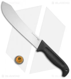 Cold Steel Commercial Series Butcher Knife (8.00" Satin) 20VBKZ -Knives World Shop Cold Steel Commercial Series Butcher Knife Satin 20VBKZ BHQ 52000 jr bottlecap