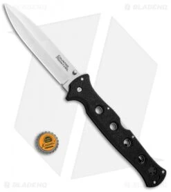 Cold Steel Counter Point XL Knife Black Griv-Ex (6" Satin AUS-10A) 10AA -Knives World Shop Cold Steel Counter Point XL Black Griv Ex 10AA BHQ 83389 jr bottlecap