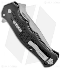 Cold Steel Crawford Model 1 Liner Lock Knife Black Zy-Ex (3.5" Satin) 20MWCB -Knives World Shop Cold Steel Crawford Model 1 LL Black Zy Ex Satin 20MWCB BHQ 121192 jr side