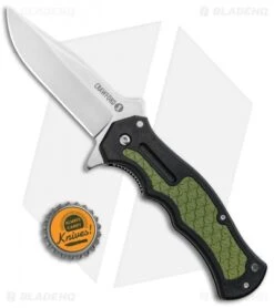 Cold Steel Crawford Model 1 Liner Lock Knife OD Green/Black Zy-Ex (3.6" Satin) 9 Cold Steel Crawford Model 1 Liner Lock Knife OD Green/Black Zy-Ex (3.6" Satin) -Knives World Shop Cold Steel Crawford Model 1 LL OD Green Black Zy Ex Satin 20MWC BHQ 93281 jr bottlecap