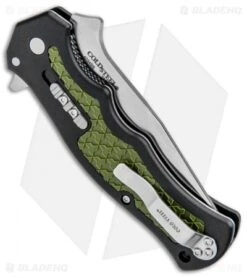 Cold Steel Crawford Model 1 Liner Lock Knife OD Green/Black Zy-Ex (3.6" Satin) 8 Cold Steel Crawford Model 1 Liner Lock Knife OD Green/Black Zy-Ex (3.6" Satin) -Knives World Shop Cold Steel Crawford Model 1 LL OD Green Black Zy Ex Satin 20MWC BHQ 93281 jr side