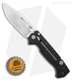 Cold Steel Demko AD-15 Lite Scorpion Lock Knife Black (3.5" Satin AUS-10A) 58SQL -Knives World Shop Cold Steel Demko AD 15 Lite Scorpion Lock Knife Black 3.5 Satin 58SQL BHQ 121234 LS Bottlecap