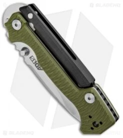 Cold Steel Demko AD-15 Scorpion Lock Knife OD Green G-10 (3.5" Satin S35VN) 58SQ -Knives World Shop Cold Steel Demko AD 15 Scorpion Lock OD Green G 10 Satin 58SQ BHQ 93381 jr spine 1