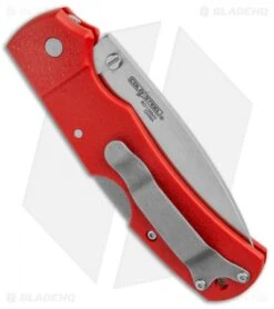 Cold Steel Double Safe Hunter Slock Master Tri-Ad Lock Knife Red GFN (4" Satin) -Knives World Shop Cold Steel Double Safe Hunter Slock Master Tri Ad Lock Red GFN Satin 23JK BHQ 121197 jr side