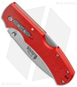 Cold Steel Double Safe Hunter Slock Master Tri-Ad Lock Knife Red GFN (4" Satin) -Knives World Shop Cold Steel Double Safe Hunter Slock Master Tri Ad Lock Red GFN Satin 23JK BHQ 121197 jr spine
