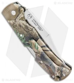 Cold Steel Double Safe Hunter Tri-Ad Lock Knife Camo GFN (4" Satin) 23JD -Knives World Shop Cold Steel Double Safe Hunter Tri Ad Lock Camo GFN Satin 23JD BHQ 105931 jr side