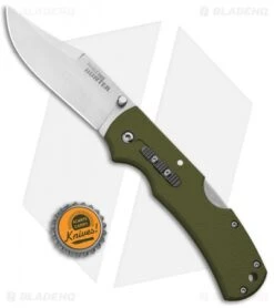 Cold Steel Double Safe Hunter Tri-Ad Lock Knife OD Green GFN (3.5" Satin) 23JC -Knives World Shop Cold Steel Double Safe Hunter Tri Ad Lock OD Green GFN Satin 23JC BHQ 121196 jr bottlecap