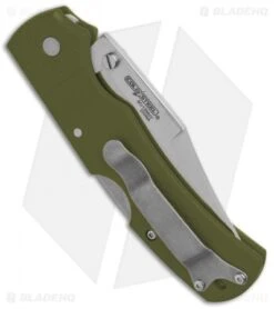 Cold Steel Double Safe Hunter Tri-Ad Lock Knife OD Green GFN (3.5" Satin) 23JC -Knives World Shop Cold Steel Double Safe Hunter Tri Ad Lock OD Green GFN Satin 23JC BHQ 121196 jr side