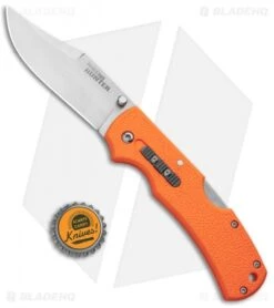 Cold Steel Double Safe Hunter Tri-Ad Lock Knife Orange GFN (3.5" Satin) 23JB -Knives World Shop Cold Steel Double Safe Hunter Tri Ad Lock Orange GFN Satin 23JB BHQ 121195 jr bottlecap