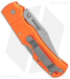 Cold Steel Double Safe Hunter Tri-Ad Lock Knife Orange GFN (3.5" Satin) 23JB -Knives World Shop Cold Steel Double Safe Hunter Tri Ad Lock Orange GFN Satin 23JB BHQ 121195 jr side