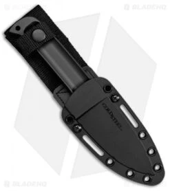 Cold Steel Drop Forged Hunter Fixed Blade Knife Black 52100 Steel (4" Black)36MG -Knives World Shop Cold Steel Drop Forged Hunter Black BHQ 96741 jr sheath