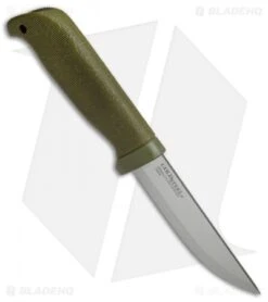 Cold Steel Finn Hawk Fixed Blade Knife Green (4" Satin) 20NPKZ -Knives World Shop Cold Steel Finn Hawk Green 20NPKZ BHQ 34612 jr spine