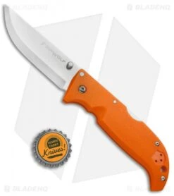 Cold Steel Finn Wolf Lockback Knife Blaze Orange (3.5" Satin) 20NPRYZ -Knives World Shop Cold Steel Finn Wolf LB Blaze Orange 20NPRYZ BHQ 51987 jr bottlecap 2