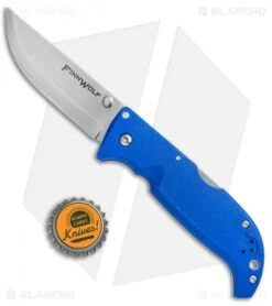 Cold Steel Finn Wolf Lockback Knife Blue (3.5" Satin) 20NPG -Knives World Shop Cold Steel Finn Wolf LB Blu 20NPLUZ BHQ 51982 jr bottlecap