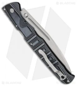 Cold Steel Frenzy III Tri-Ad Lock Knife Black/Gray G-10 (5.5" Satin CPM-S35VN) -Knives World Shop Cold Steel Frenzy III Black Gray G10 satin BHQ 83878 er side