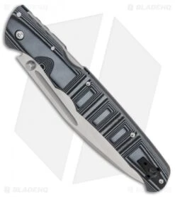 Cold Steel Frenzy III Tri-Ad Lock Knife Black/Gray G-10 (5.5" Satin CPM-S35VN) -Knives World Shop Cold Steel Frenzy III Black Gray G10 satin BHQ 83878 er spine