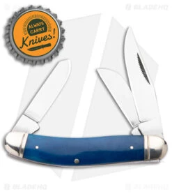 Cold Steel Gentleman's Stockman Slip Joint Knife Blue Bone (2.5" Satin) -Knives World Shop Cold Steel Gentlemans Stockman SJ Blue Bone Satin BHQ 140030 jr bottlecap