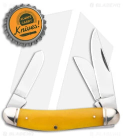 Cold Steel Gentleman's Stockman Slip Joint Knife Yellow Bone (2.5" Satin) -Knives World Shop Cold Steel Gentlemans Stockman SJ Yellow Bone Satin BHQ 140031 jr bottlecap