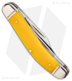 Cold Steel Gentleman's Stockman Slip Joint Knife Yellow Bone (2.5" Satin) -Knives World Shop Cold Steel Gentlemans Stockman SJ Yellow Bone Satin BHQ 140031 jr side