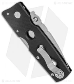Cold Steel Hold Out 3" Lockback Knife Black G-10 (3" Satin Serr) -Knives World Shop Cold Steel Hold Out 3in LB Black G 10 Satin Serr 11G3S BHQ 8513 jr side