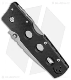 Cold Steel Hold Out 3" Lockback Knife Black G-10 (3" Satin Serr) -Knives World Shop Cold Steel Hold Out 3in LB Black G 10 Satin Serr 11G3S BHQ 8513 jr spine