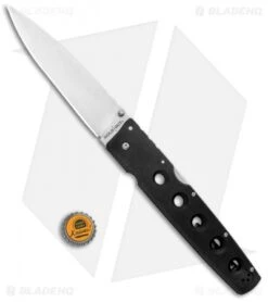 Cold Steel Hold Out 6" Tri-Ad Lock Knife Black G-10 (6" Satin) -Knives World Shop Cold Steel Hold Out 6in Tri Ad Lock Black G 10 Satin 11G6 BHQ 11222 jr bottlecap