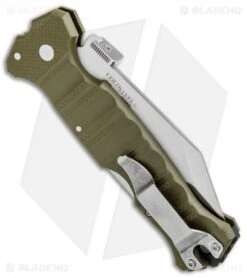 Cold Steel Immortal Lockback Knife OD Green G-10 (4" Satin S35VN) 23HVG -Knives World Shop Cold Steel Imoortal LB Green 23HVG BHQ 87151 jr side