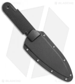 Cold Steel K-4 Fixed Blade Neck Knife W/ Sheath (4" Serr) 53T4S -Knives World Shop Cold Steel K 4 fixed blade neck knife with sheath 4in serr 53T4S BHQ 68129 er sheath