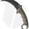 Cold Steel Karambit Steel Tiger Fixed Blade Knife Dark Earth (4.75" Black)