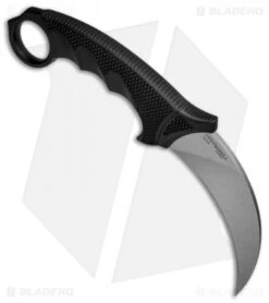 Cold Steel Karambit Steel Tiger Fixed Blade Knife (4.75" Stonewash) 49KST -Knives World Shop Cold Steel Karambit Steel Tiger SW 49KST BHQ 6868 jr spine