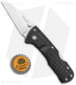 Cold Steel Kiridashi Tri-Ad Lock Knife Black GFN (2.5" Stonewash) 20KPL -Knives World Shop Cold Steel Kiridashi Tri Ad Lock Black GFN SW 20KPL BHQ 105892 jr bottlecap