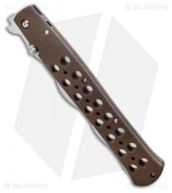 Cold Steel Kris Ti-Lite Liner Lock Knife Brown Zytel (6" Satin Serr) -Knives World Shop Cold Steel Kris Ti Lite Liner Lock Knife Zytel 6 Satin Serr 26SXK6S BHQ 121200 LS Spine