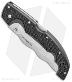 Cold Steel Kris Voyager Tri-Ad Lock Knife (5.5" Stonewash AUS-10A) 29AXW -Knives World Shop Cold Steel Kris Voyager Tri Ad Lock SW 29AXW BHQ 106677 jr spine