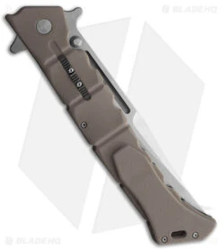 Cold Steel Large Luzon Folding Flipper Knife Dark Earth GFN (6" Black) -Knives World Shop Cold Steel Large Luzon Dark Earth Satin BHQ 174233 jr side